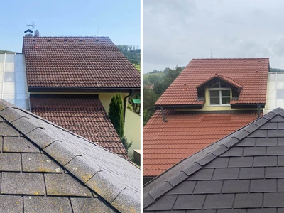 čištění a impregnace krytiny střechy